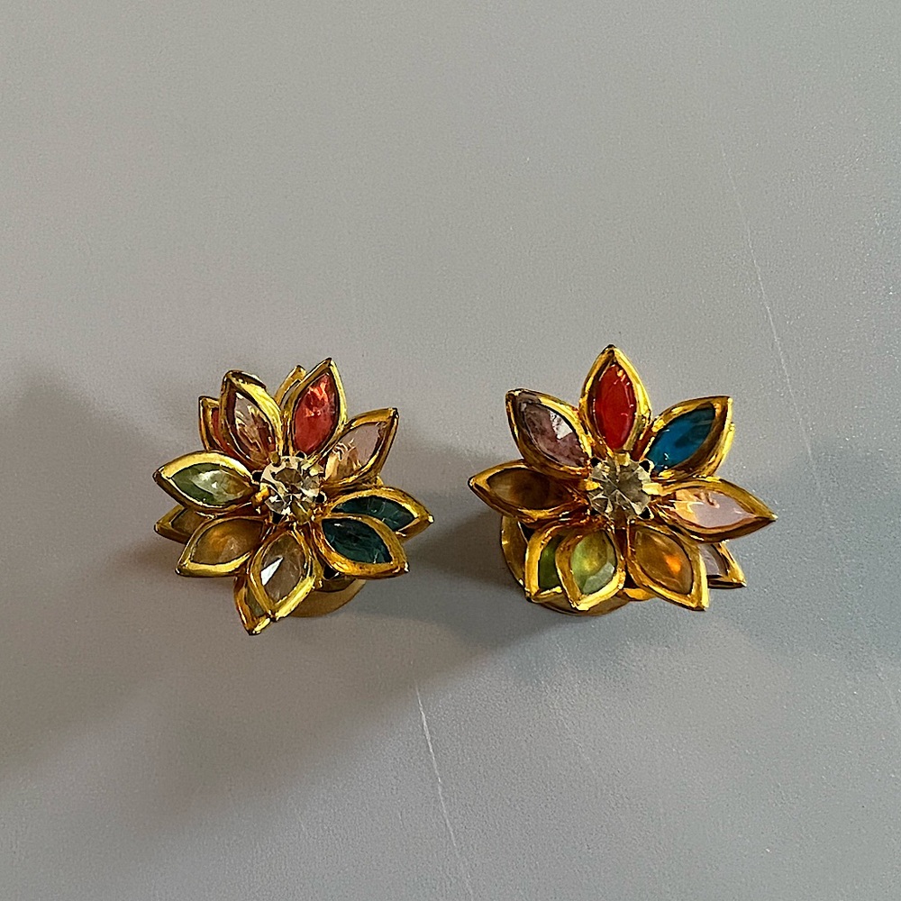Multicolor jewel flower plugs - 00g
